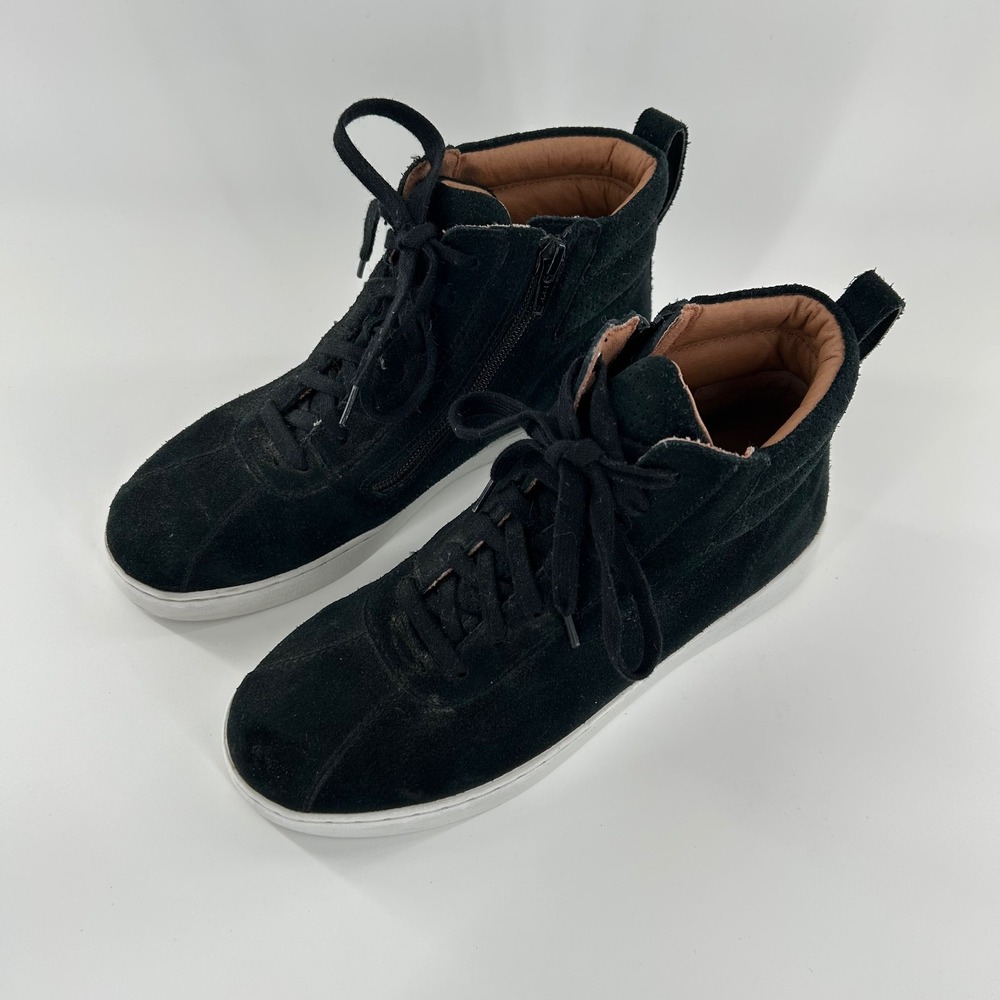 Vionic W Black Suede Leather Jennings‎ Lace up Sneaker US 6 Ankle Bootie EU 37 - Picture 4 of 16